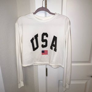 Crop USA sweater